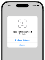 Face IDが認識されません