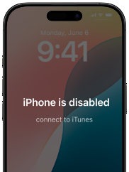 iPhoneが無効化されています