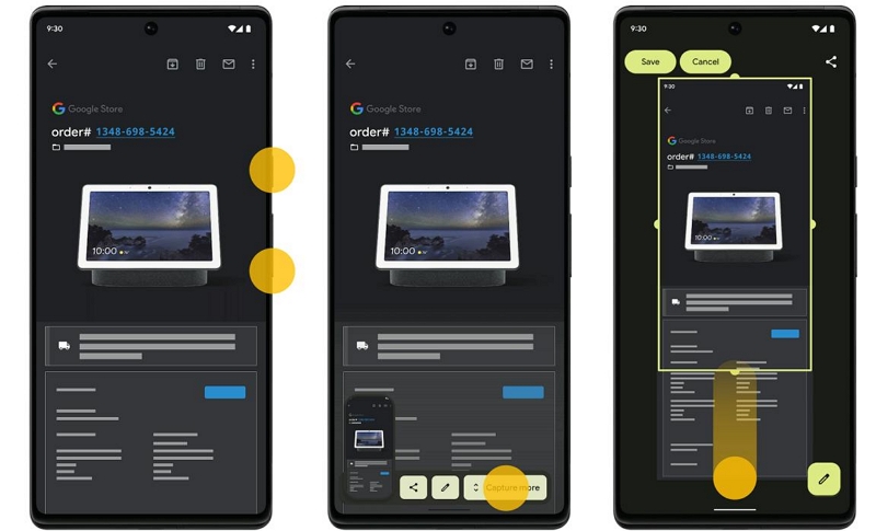 Android 12 でページ全体のスクリーンショットを撮る | スクリーンショット ビデオ Android
