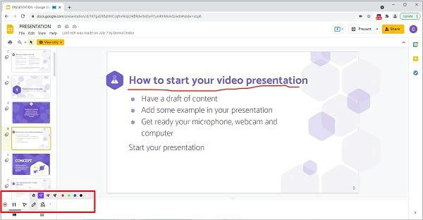 Wondershare DemoAir ステップ 4 | Chromebook で画面を録画する方法