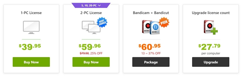 bandicam の価格 | bandicam