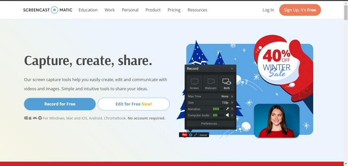 Screencast-O-Matic | PC 用の軽量スクリーン レコーダー