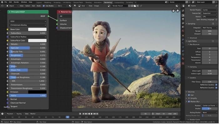 Blender | 歌付き写真ビデオエディタ 