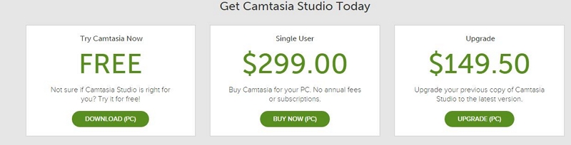 Camtasia の価格 | PC 用 Camtasia スクリーン レコーダー