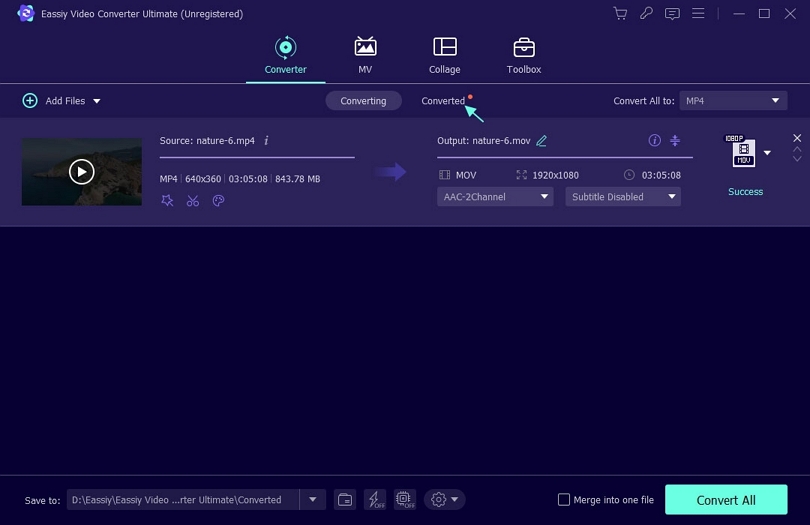 簡単なビデオコンバーターの究極のステップ4 | wmvファイルを変換