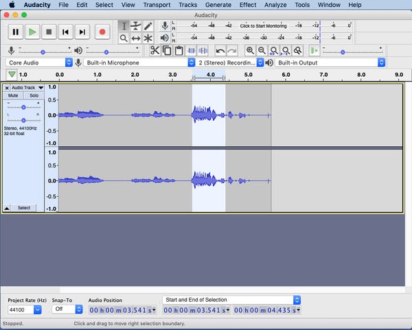 Audacity 経由 ステップ 1 | 音声ピッチの変更