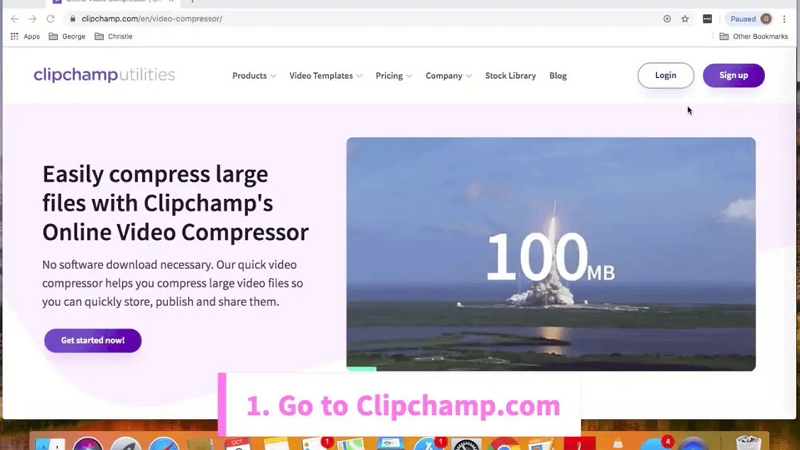Clipchamp の使用手順 1 | WhatsApp 用にビデオを圧縮する