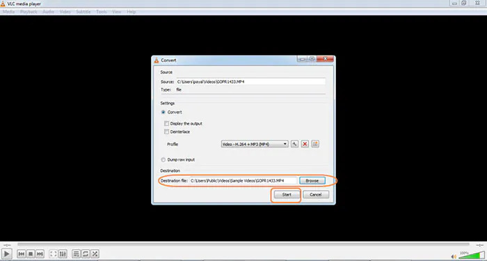 VLC メディア プレーヤーでステップ 6 | MP4 ビデオを圧縮する方法