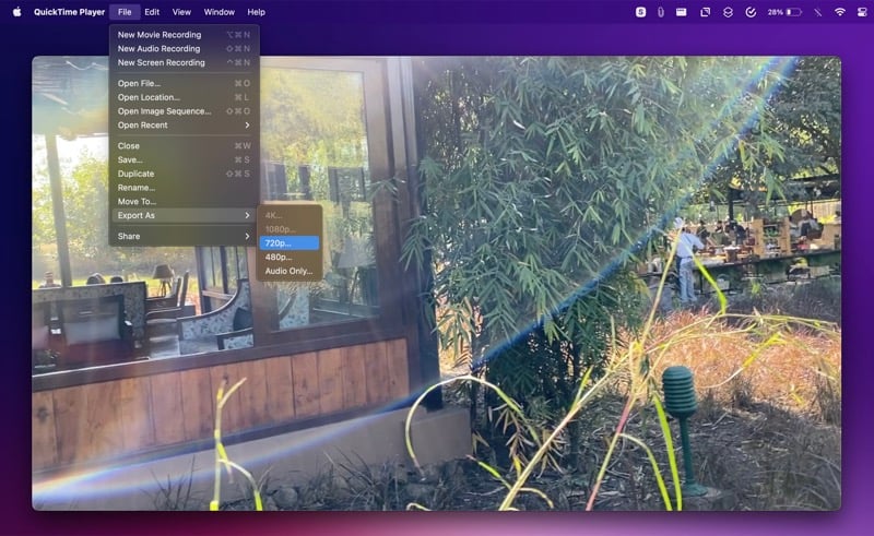 QuickTime のステップ 3 | iMovie ビデオを圧縮する方法