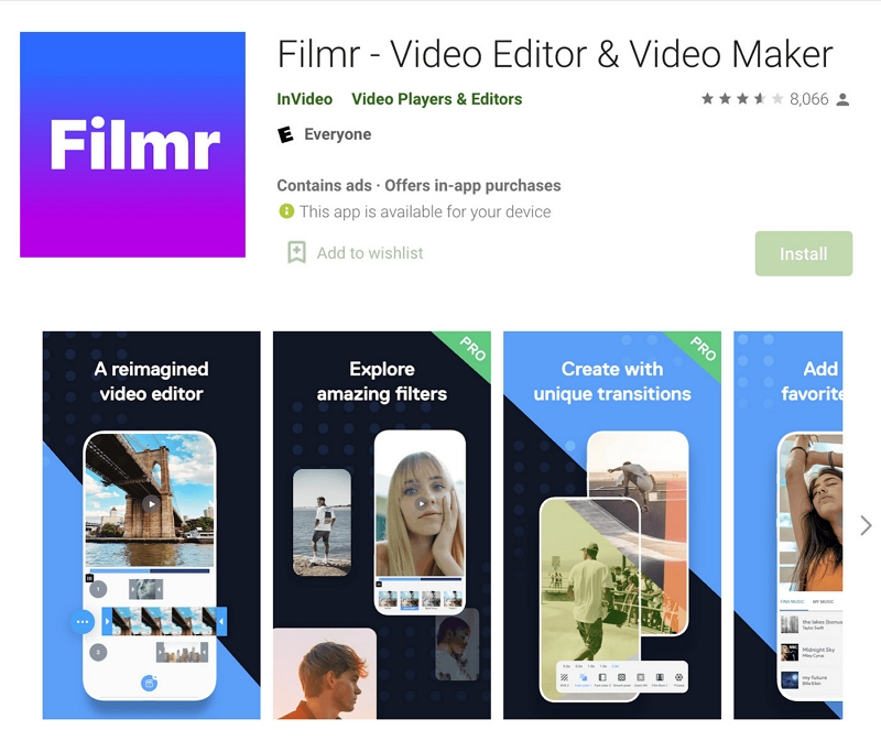 Filmr ステップ 1 | Android でビデオを圧縮する方法