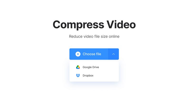 Clideo のステップ 1 | メール用にビデオを小さくする方法