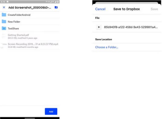 Dropbox 経由 ステップ 2 | 電子メール用にビデオを小さくする方法