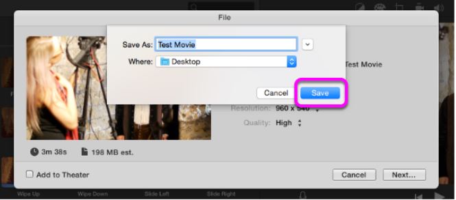 iMovie のステップ 3 | 電子メール用にビデオを小さくする方法