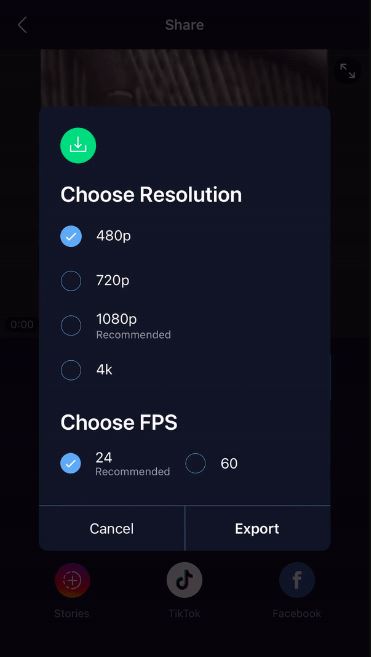Filmr の使用手順 3 | iPhone でビデオを圧縮する方法