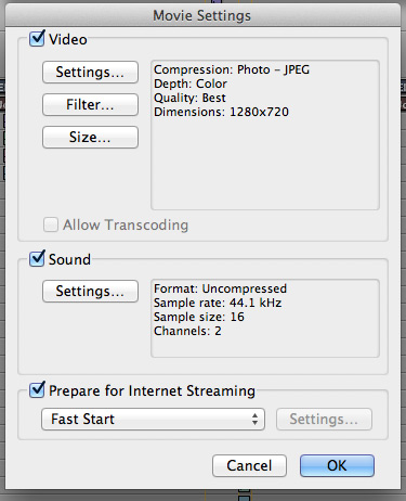 QuickTime でビデオを圧縮する手順 7 | QuickTime でビデオを圧縮する