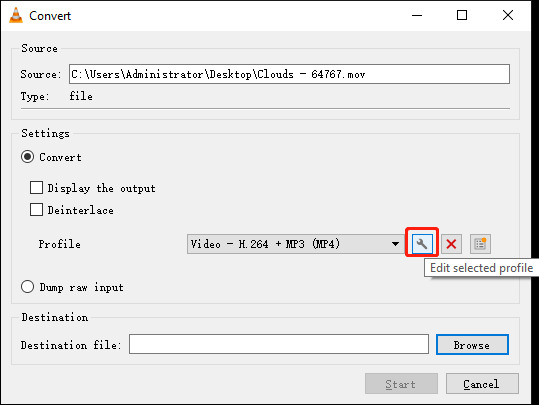 オーディオエンコードパラメータの変更手順 2 | VLC でビデオを圧縮する
