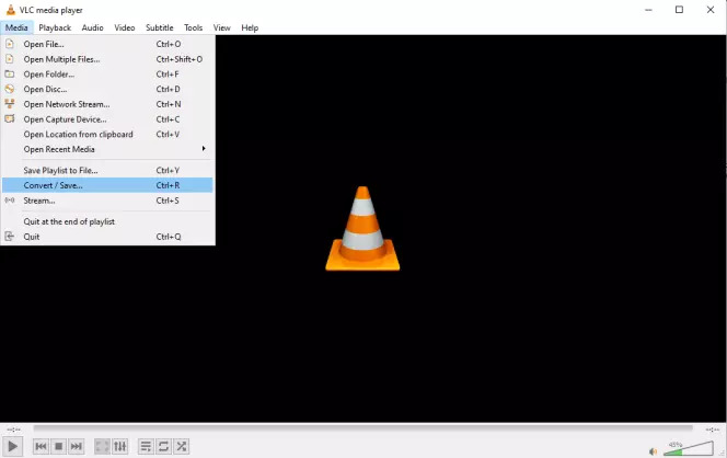 VLC メディア プレーヤーでステップ 2 | webm から mp4 へ