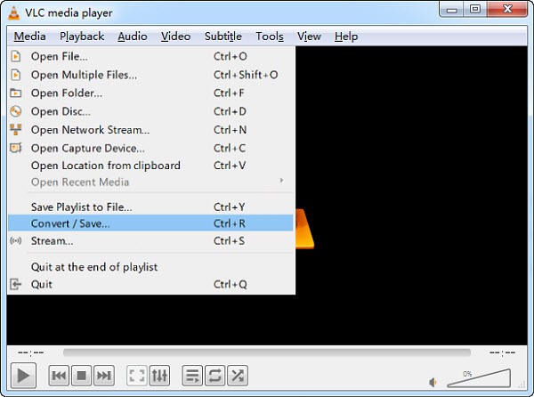 VLCメディアプレーヤーによるステップ3 | DVDをMP4に変換する