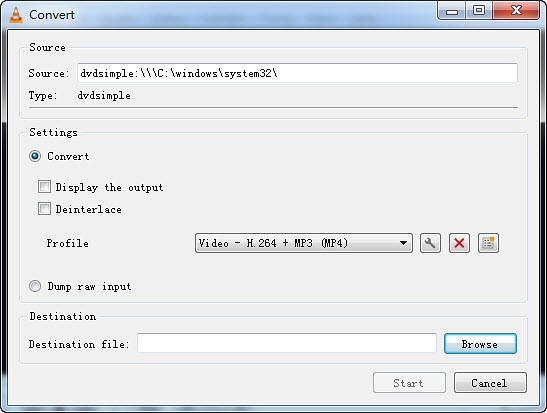 VLCメディアプレーヤーによる手順7 | DVDをMP4に変換する