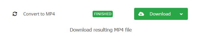 CloudConvert のステップ 3 | Mac で MOV を MP4 に変換する 