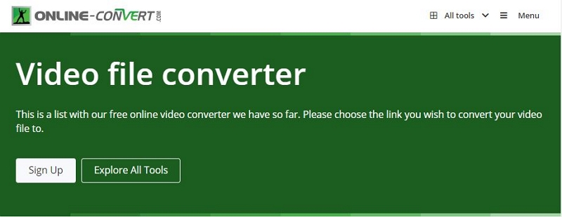 Online-Convert を使用する手順 1 | mov を mp4 に変換する
