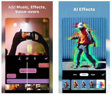 InShot Android アプリを使用する手順 2 | mp3 を mp4 に変換する