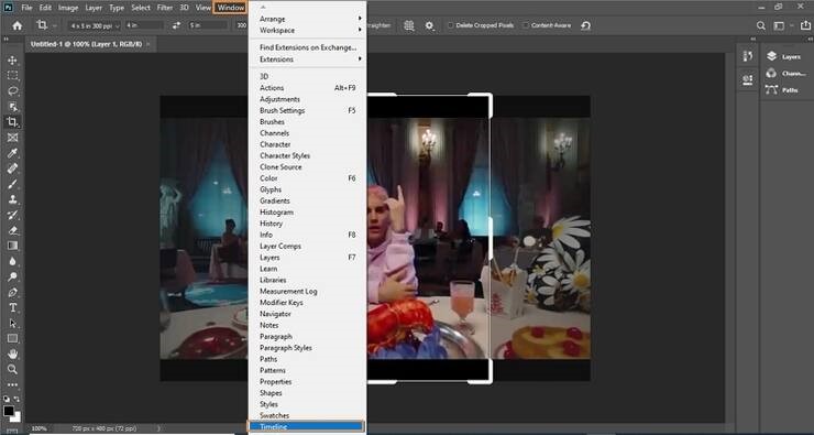 Adobe Photoshop の使用手順 4 | MP4 から GIF へ