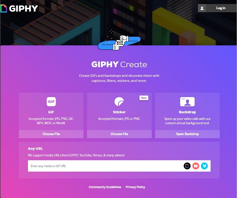 GIPHY でステップ 1 | MP4 から GIF へ