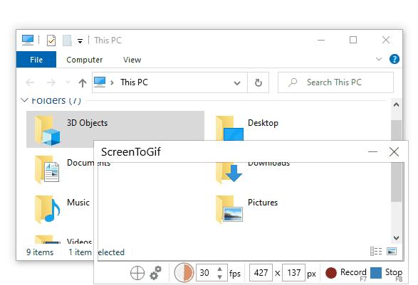 ScreenToGif を使用する手順 2 | Mac で画面 GIF を記録する