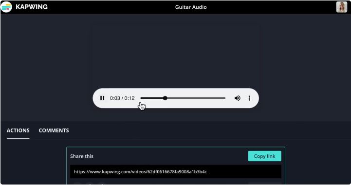 Kapwing ステップ 3 | ビデオを mp4 に変換する