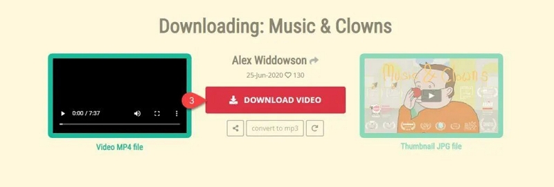 Vimeo ダウンローダーによるステップ 1 | vimeo から mp4 へ