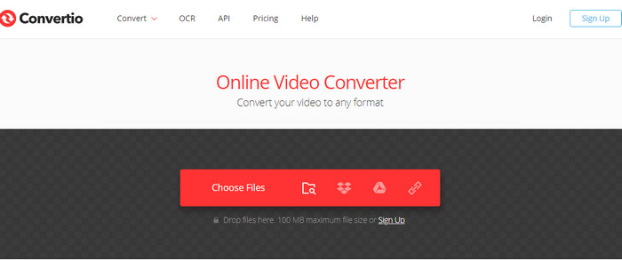 Convertio | webm から mp4 へ