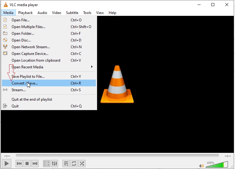 VLC でステップ 1 | PC で YouTube ビデオを MP4 に変換する
