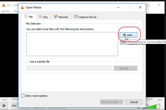 VLC のステップ 2 | PC で YouTube 動画を MP4 に変換する