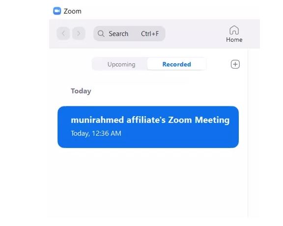 Zoom クライアント アプリの手順 2 | Zoom の録画を MP4 に変換する