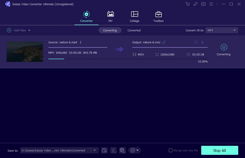 簡単なビデオコンバーターの究極のステップ3 | wmvファイルを変換