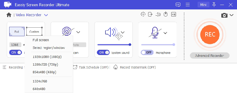 簡単なスクリーンレコーダーの究極のステップ1 | Macでスクリーンを録画する方法