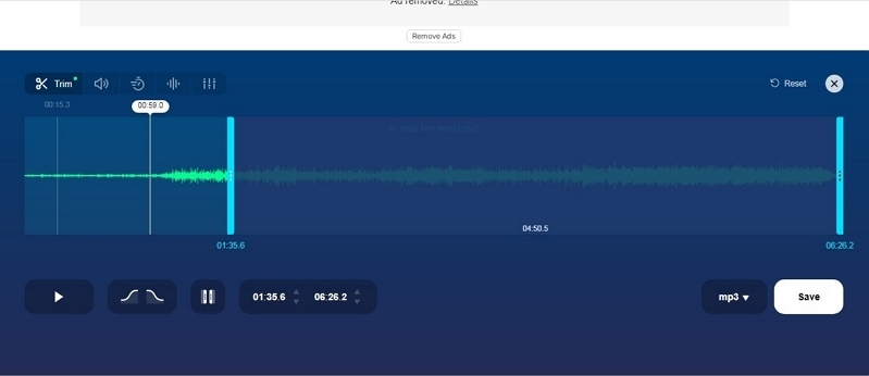 MP3カットステップ3