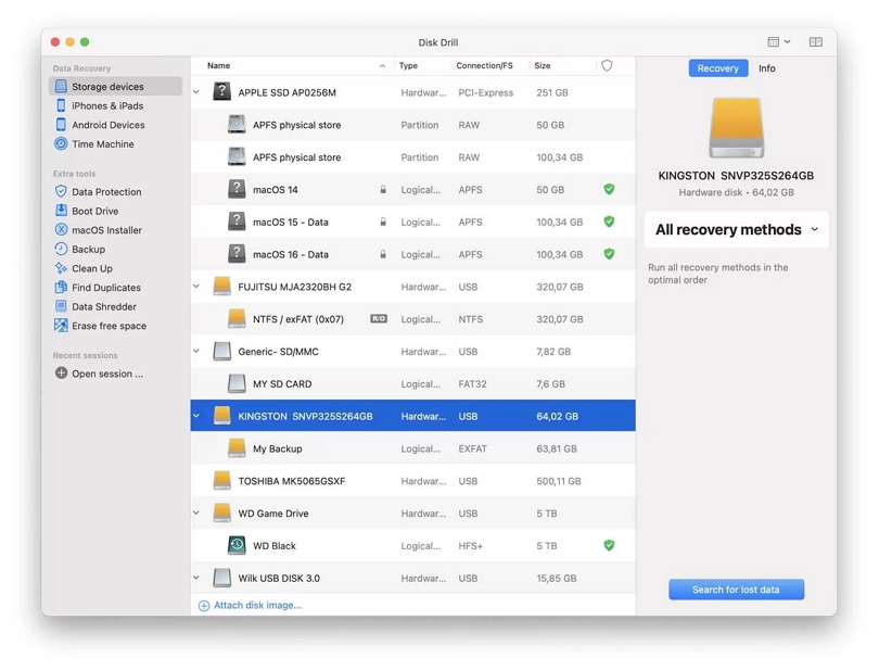 Disk Drill | Android 向け最高のビデオ復元アプリ