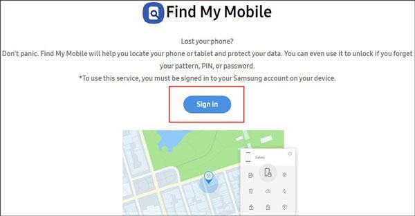 Find My Mobile ウェブページ | 壊れた Android データ復旧 Samsung
