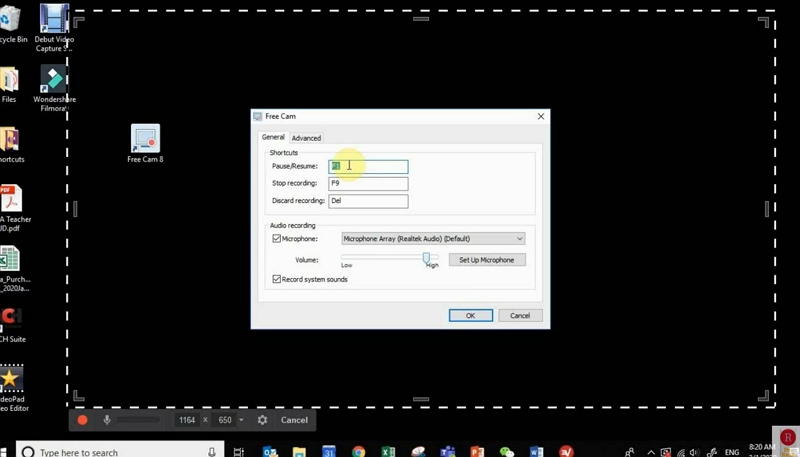 Free Cam 8 を使用する手順 5 | free cam 8