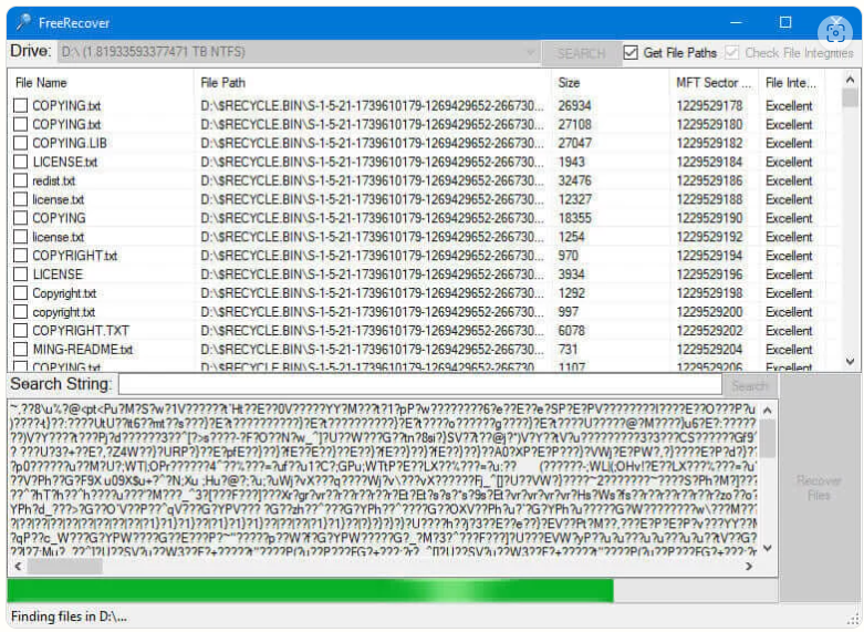 FreeRecover | サンディスク SD カードの回復