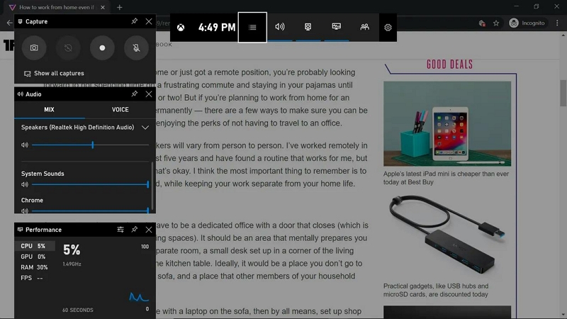 Windows ゲーム バーを使用する手順 2 | Xbox で YouTube 動画を録画する方法