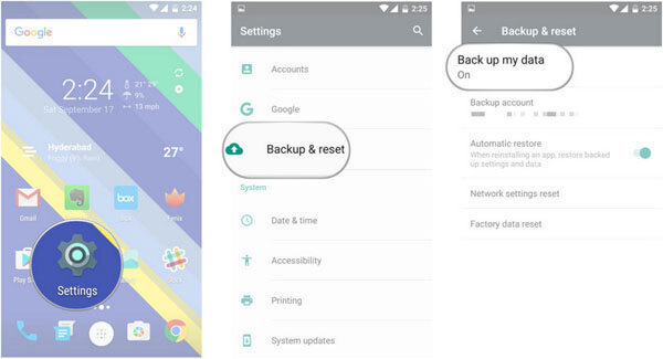 Google ドライブから | 壊れた画面の Android から写真を復元