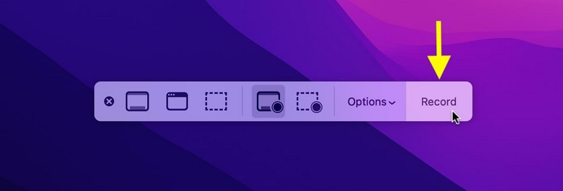 スクリーンショット ツールバーの使用手順 2 | Mac で画面を記録する方法