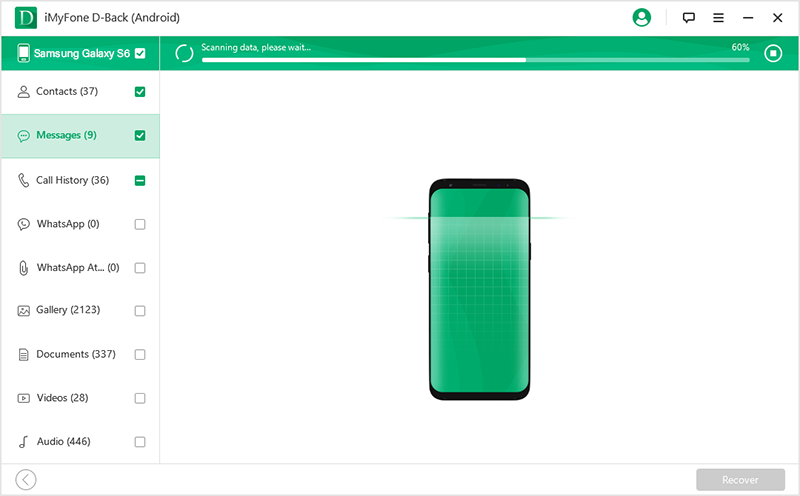 iMyFone D-Back Android データ復旧 | SIM カード データ復旧