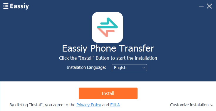 Eassiy Phone転送をインストールする