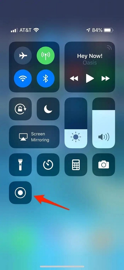 内蔵スクリーンレコーダーステップ2 | iPhoneでライブストリームを録画する方法