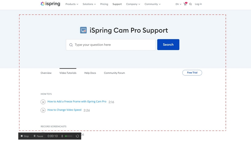 ステップ 5 | ispring スクリーン レコーダーを PC にダウンロード