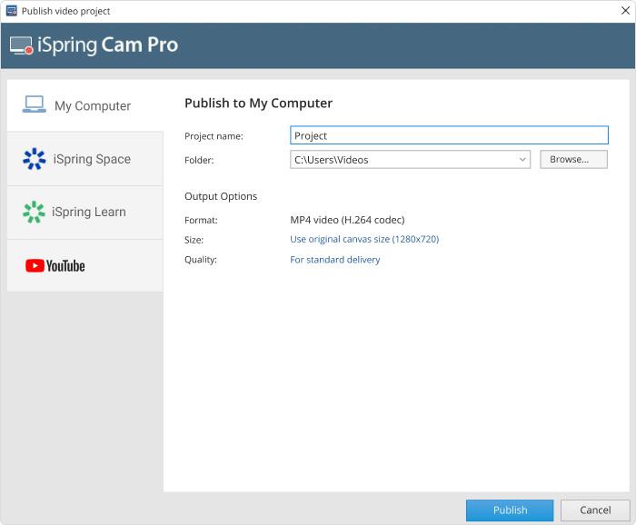 ステップ 7 | ispring スクリーン レコーダーを PC にダウンロード